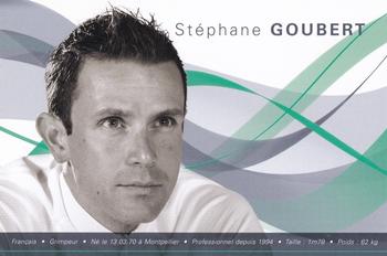 2009 AG2R La Mondiale #NNO Stéphane Goubert Front